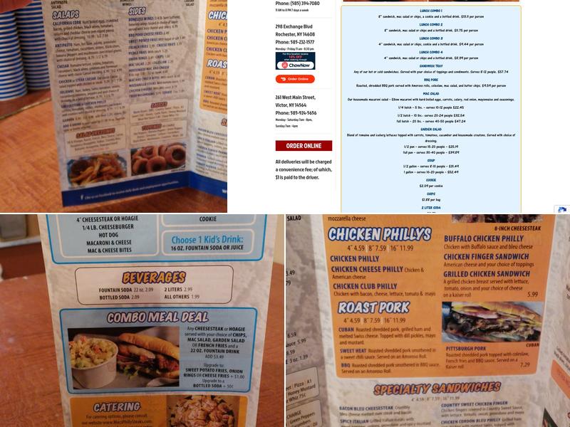 Mac's Philly Steaks Menu