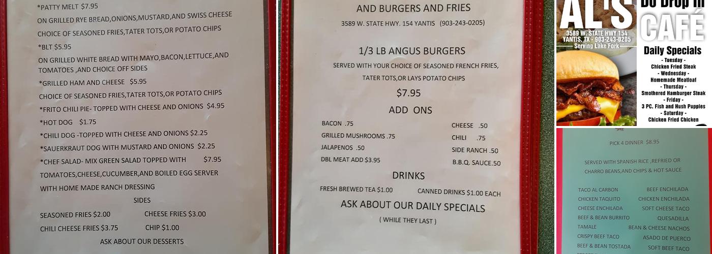 Do Drop In Mexican Cafe Menu