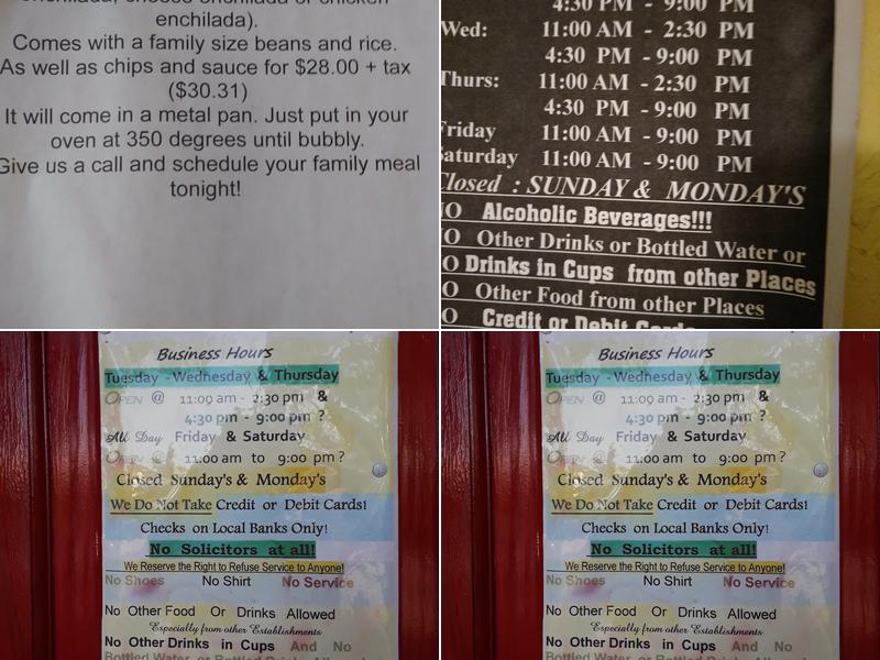 El Charro Restaurant Menu