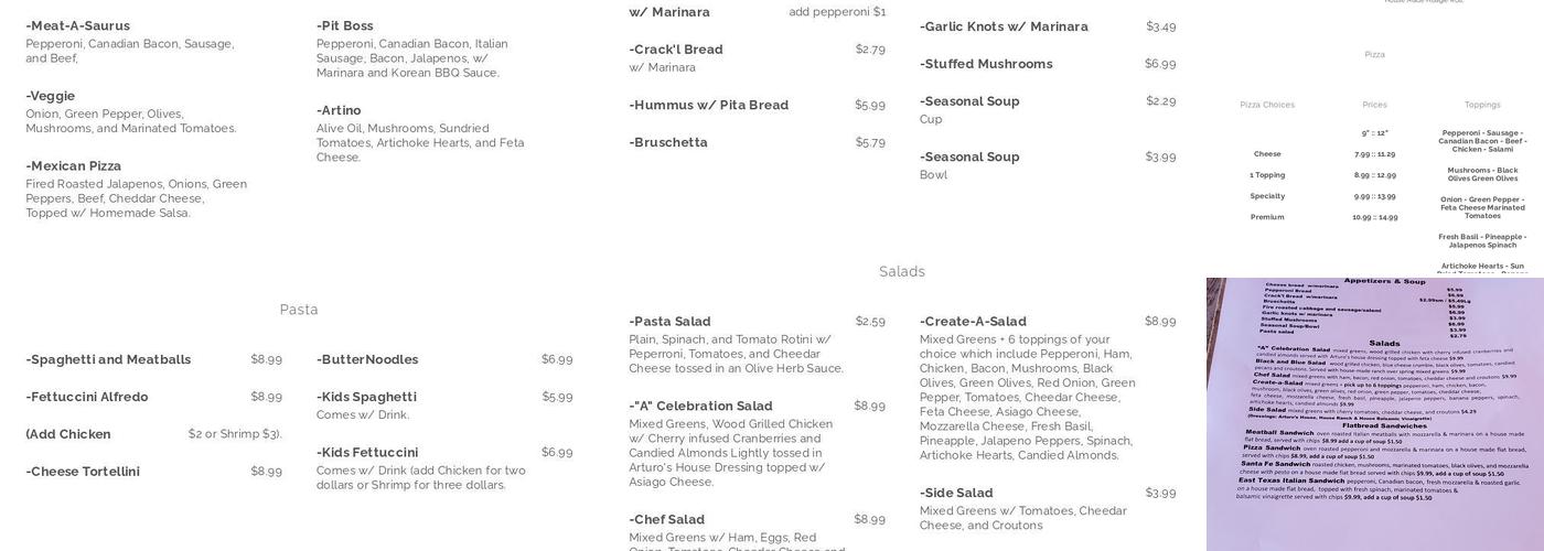 Nonna Faye's Italian Kitchen Menu