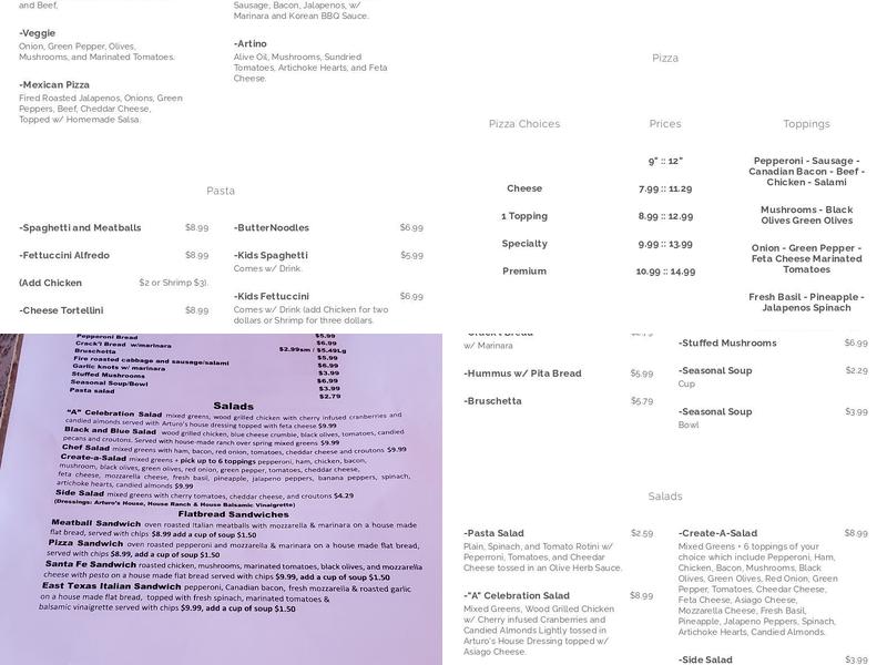 Nonna Faye's Italian Kitchen Menu