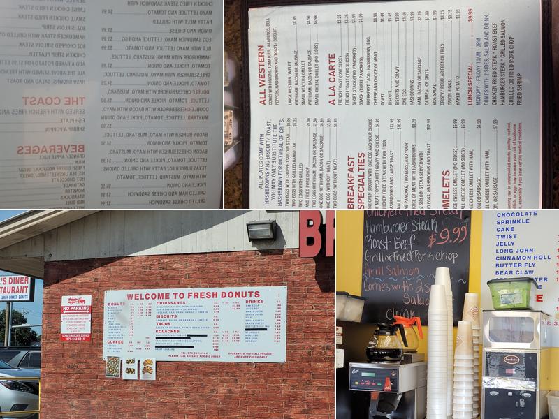 Donuts and Breakfast Menu