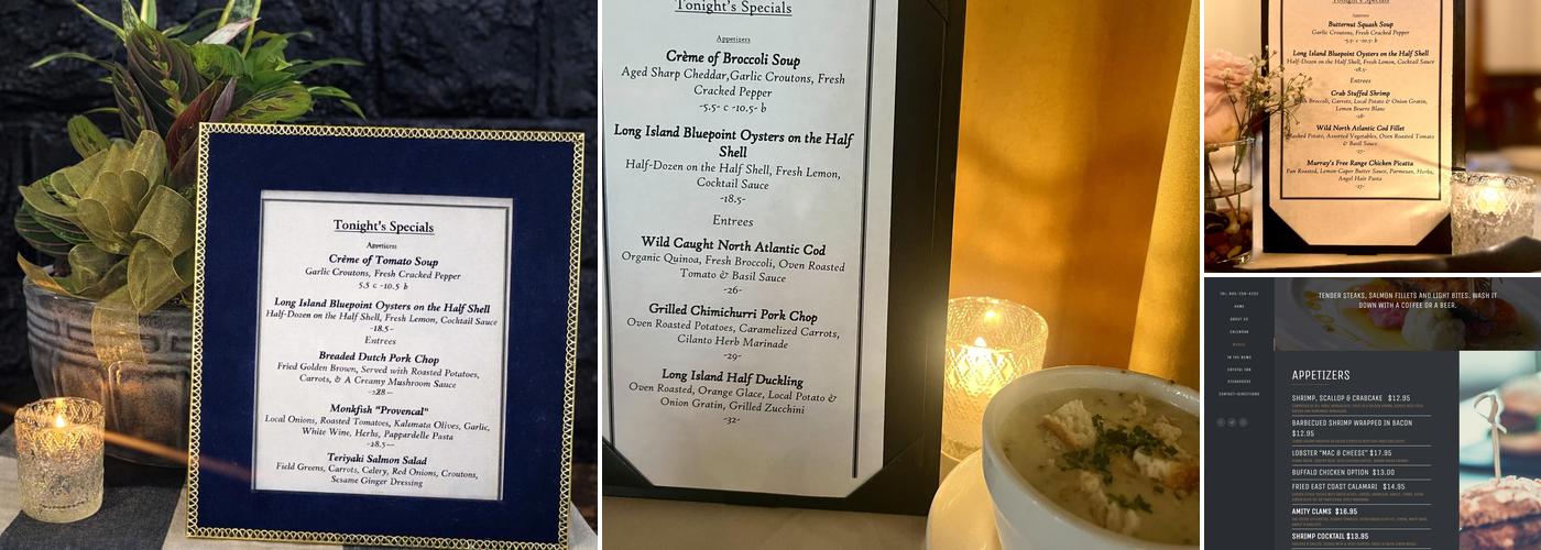 Crystal Inn Menu