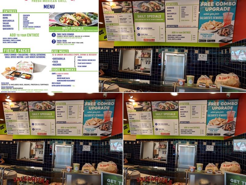 Salsarita's Fresh Mexican Grill Menu