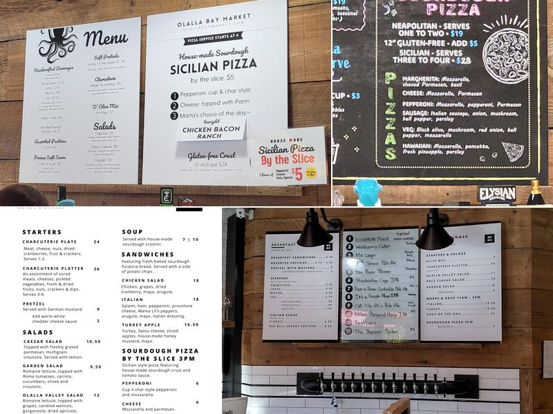 Olalla Bay Market & Landing Menu