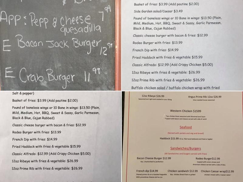 Riverview Bar & Restaurant Menu