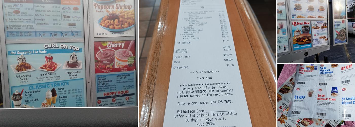 Dairy Queen Grill & Chill Menu