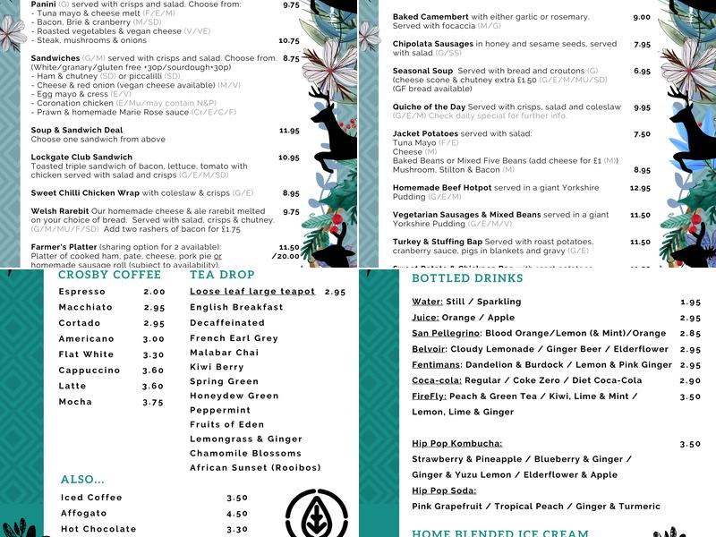 Lockgate Coffee House Menu