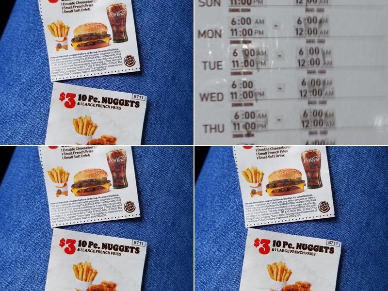Burger King Menu