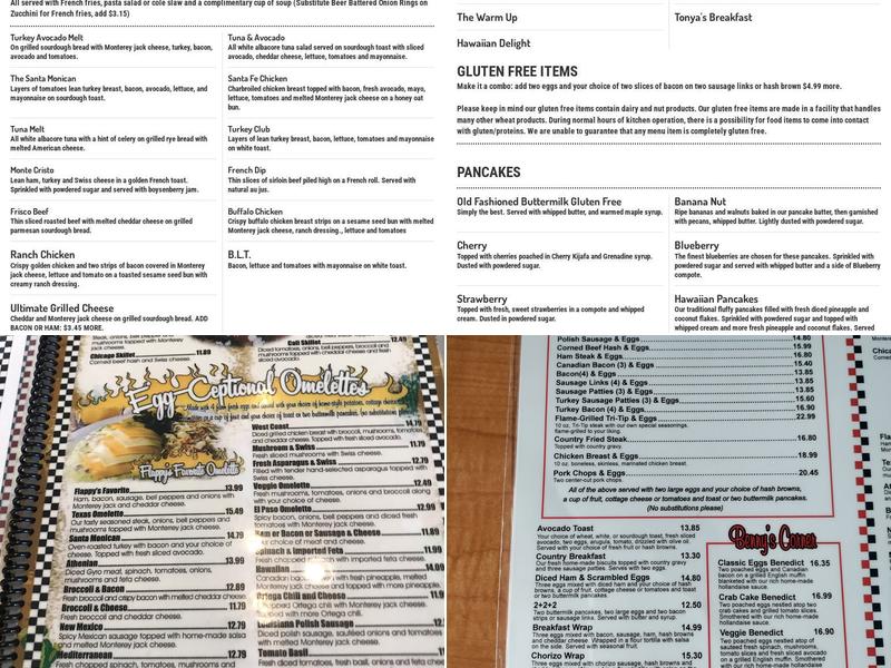 Stacks On Route 66 Menu