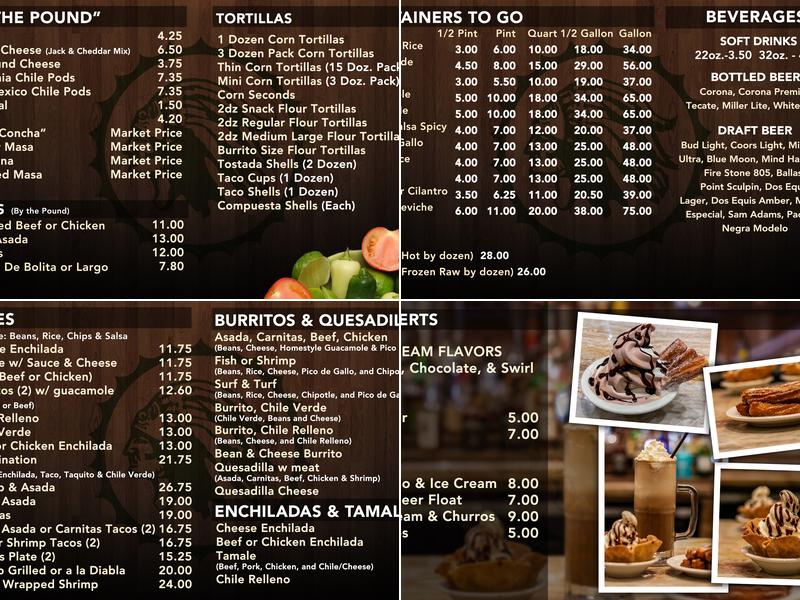 La Tolteca Menu