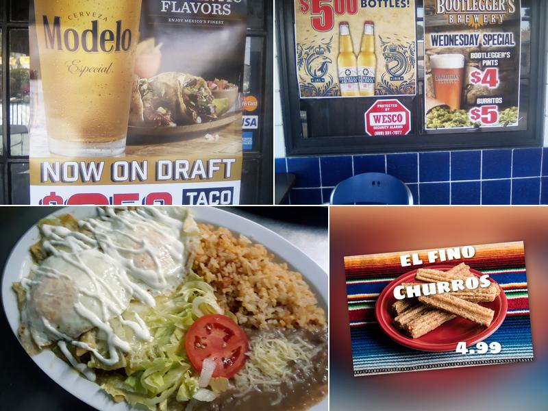 El Fino Mexican Food Menu