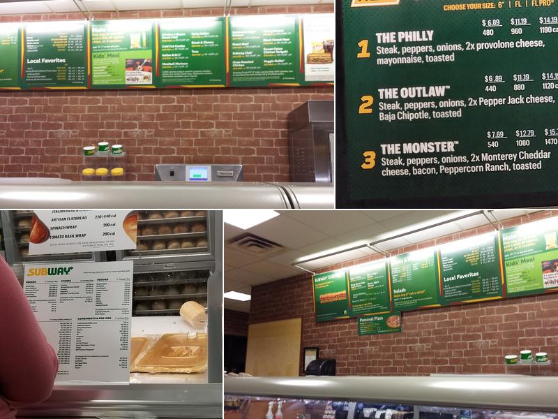 Subway Menu