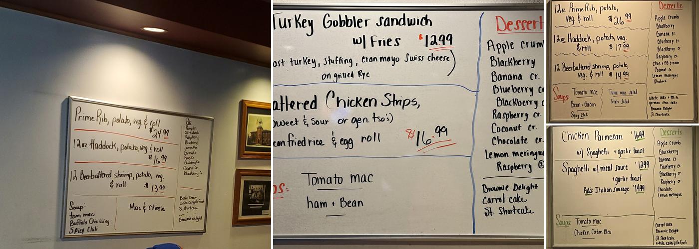 Scotty's Diner Menu