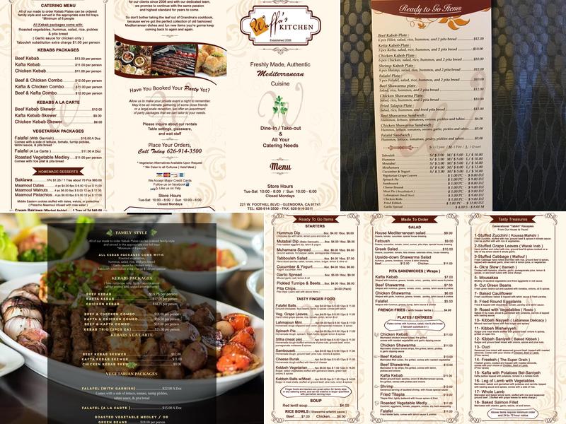 Waffa's Kitchen Menu