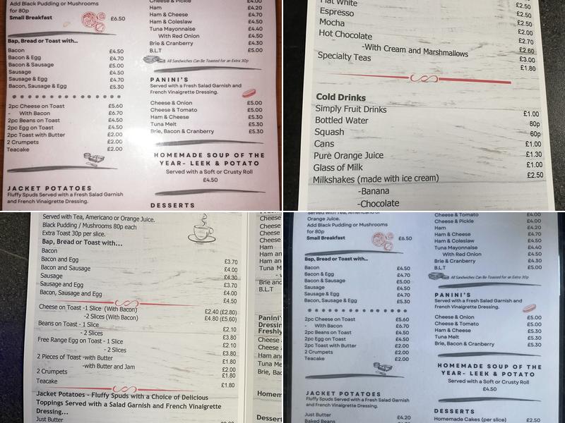 The Little Coffee Shop Menu