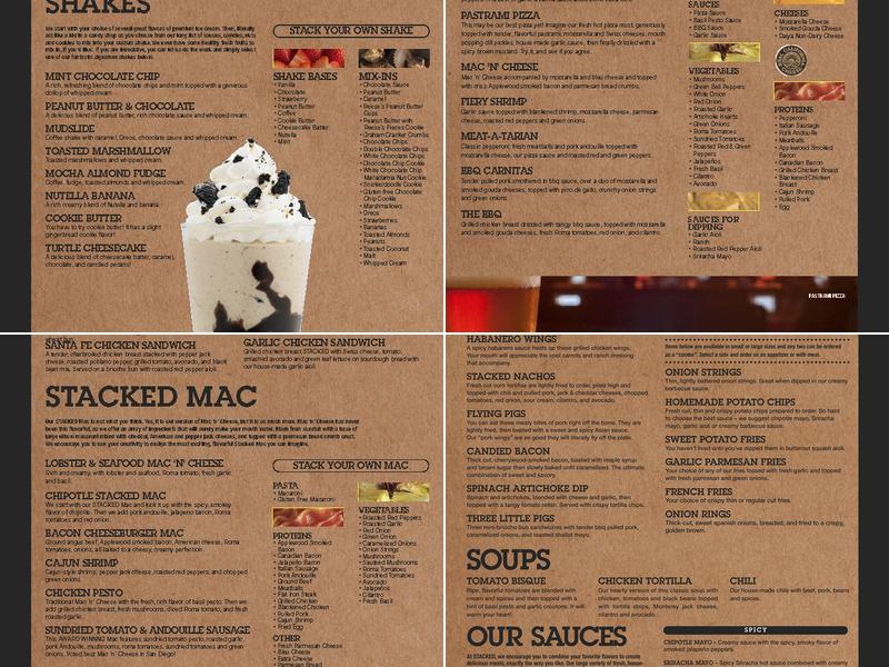 STACKED Menu