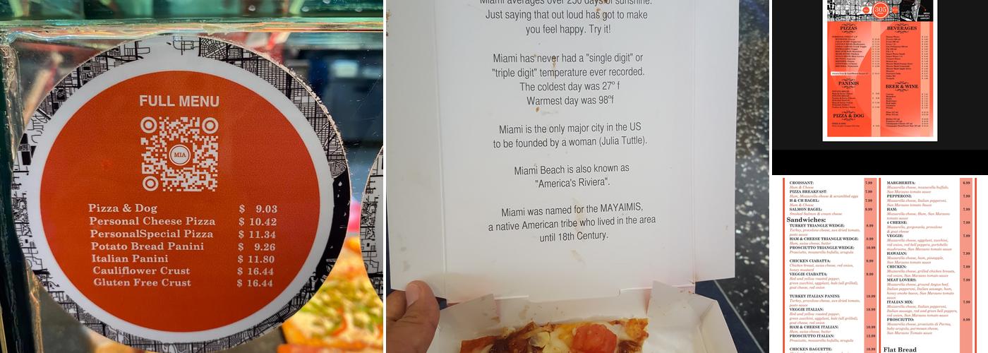 305 Pizza Miami Airport Menu