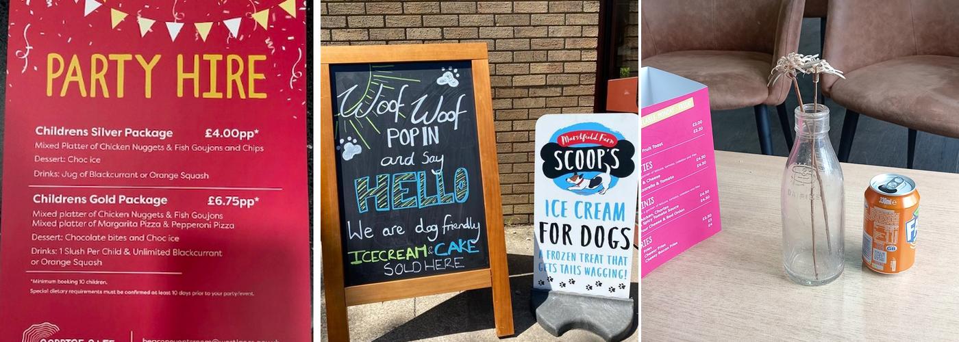 Coppice Cafe at Beacon Country Park Menu