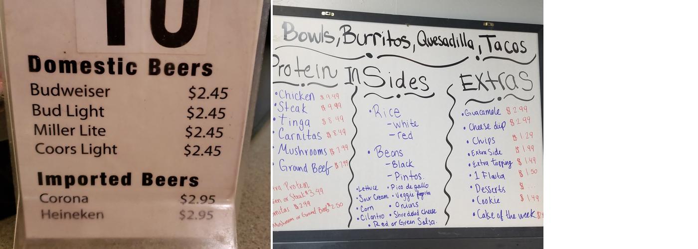 1 China Buffet Inc. Menu