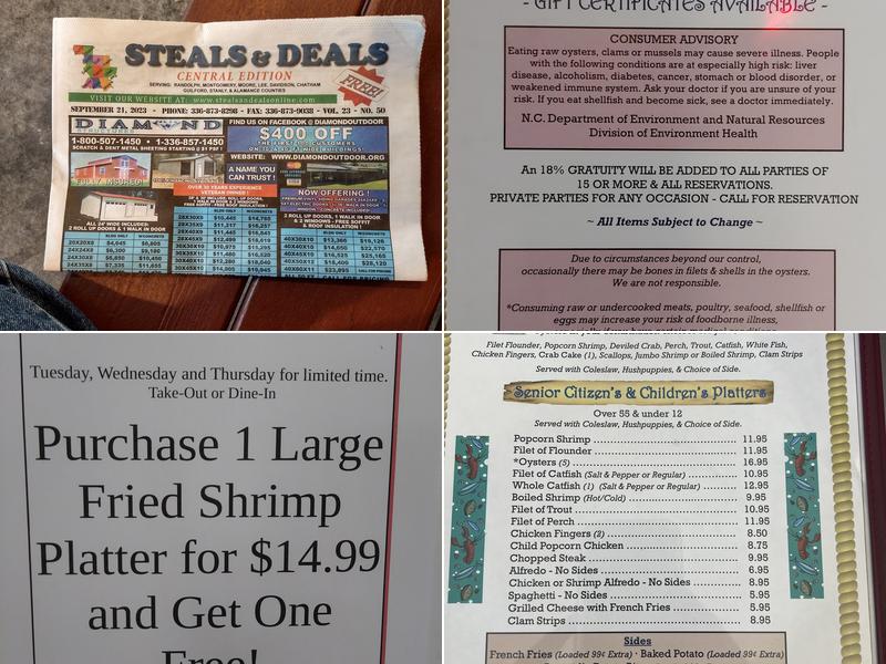 Dry Dock Seafood Restaurant Menu