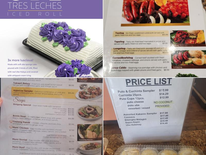 Goldilocks Bakeshop and Restaurant Menu