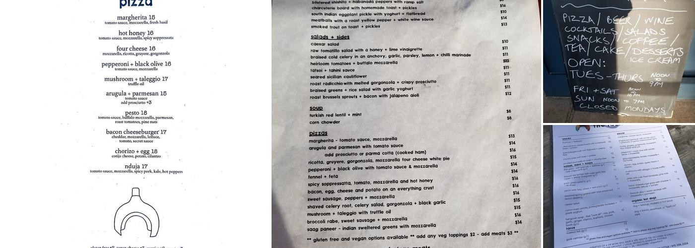The Laundrette Menu