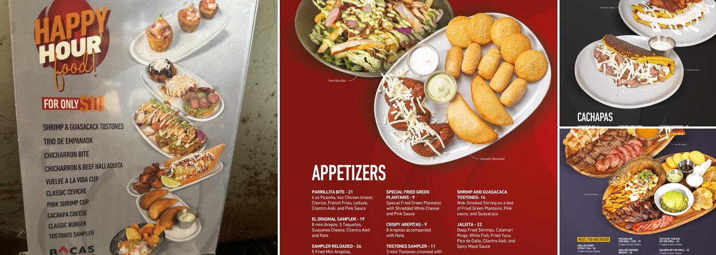 Bocas Grill Menu