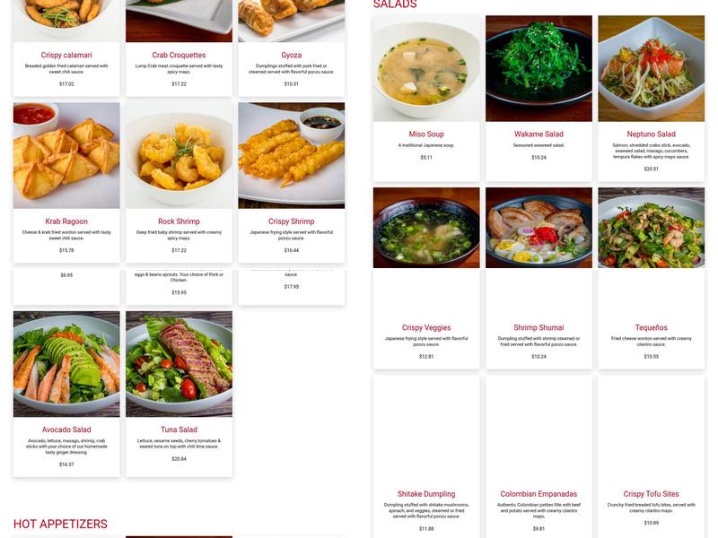 Sushi Runner Doral Menu