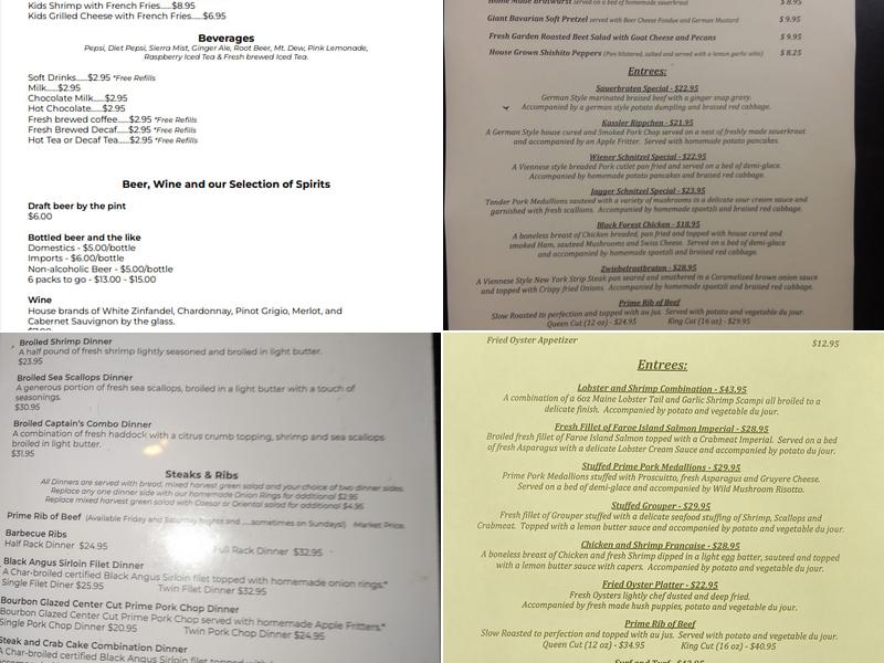 Balch's Fish Fry Menu