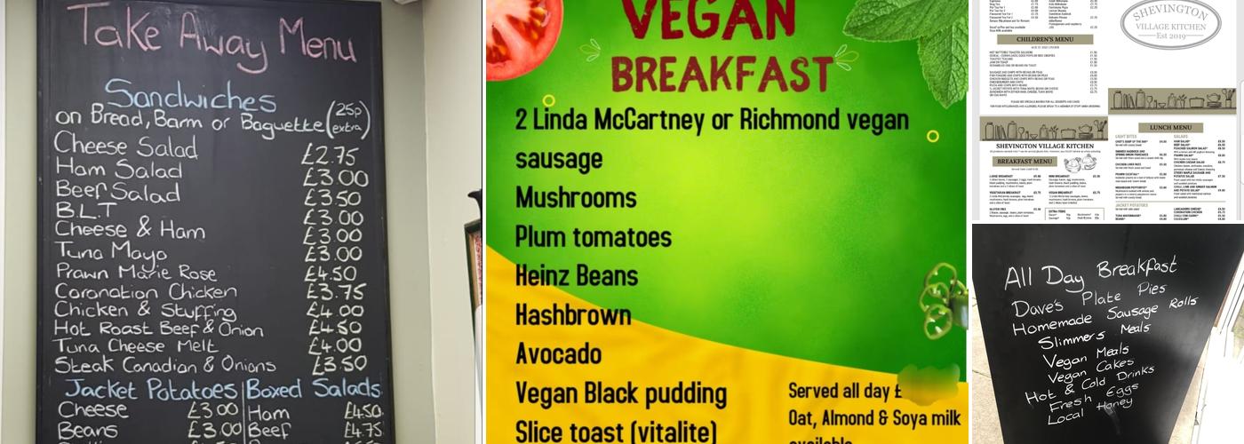 Shevington Village Kitchen Menu