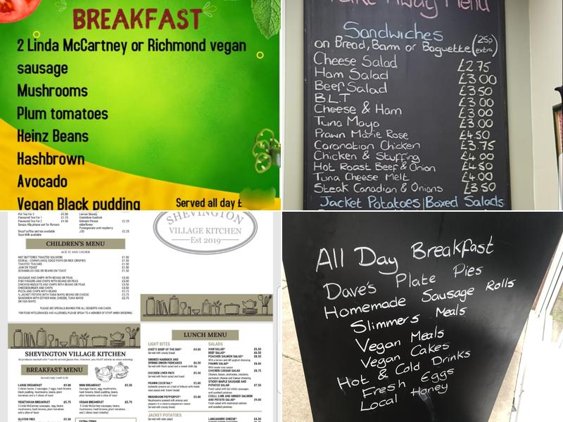 Shevington Village Kitchen Menu