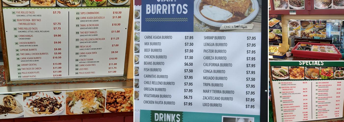 Rigoberto's Taco Shop Menu
