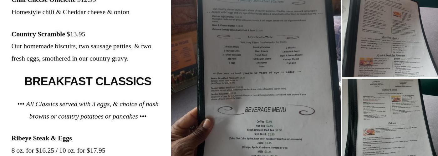 Eppies Restaurant Menu