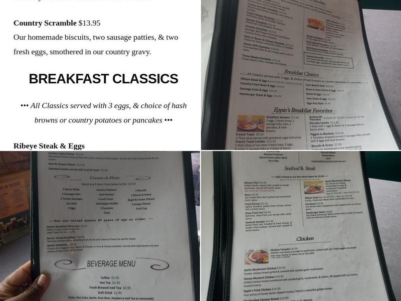 Eppies Restaurant Menu