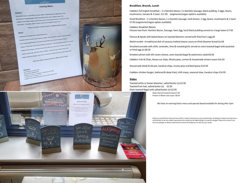 Cobblers Bar And Bistro Menu