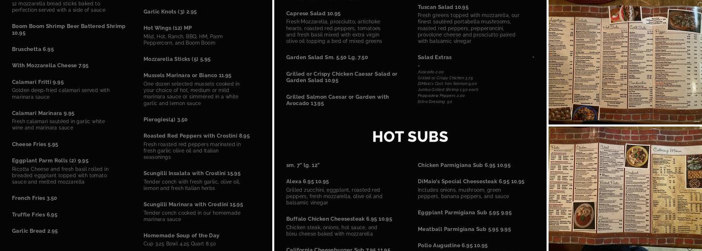 DiMaio's Mustard Seed Menu