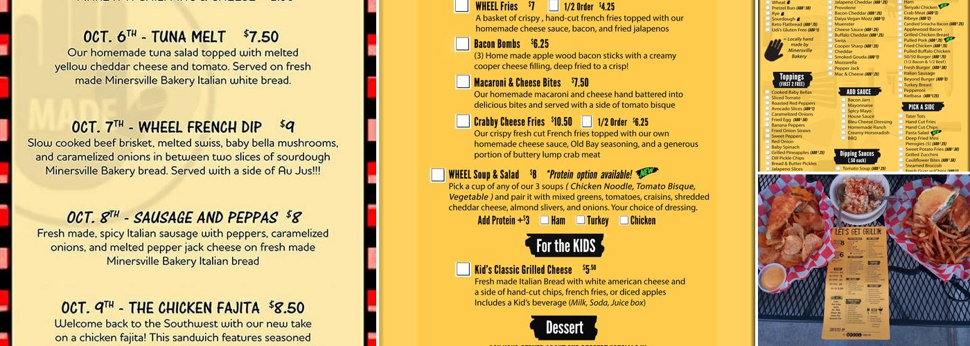 WHEEL Pottsville Menu