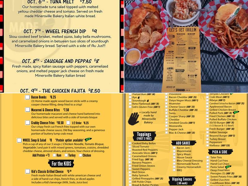 WHEEL Pottsville Menu