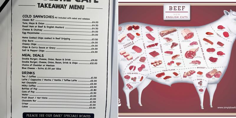 Beltie Cafe Menu