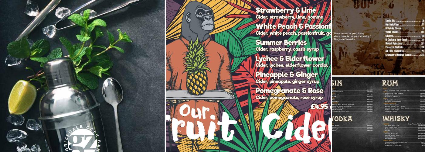 Grizedale Café Bar Menu