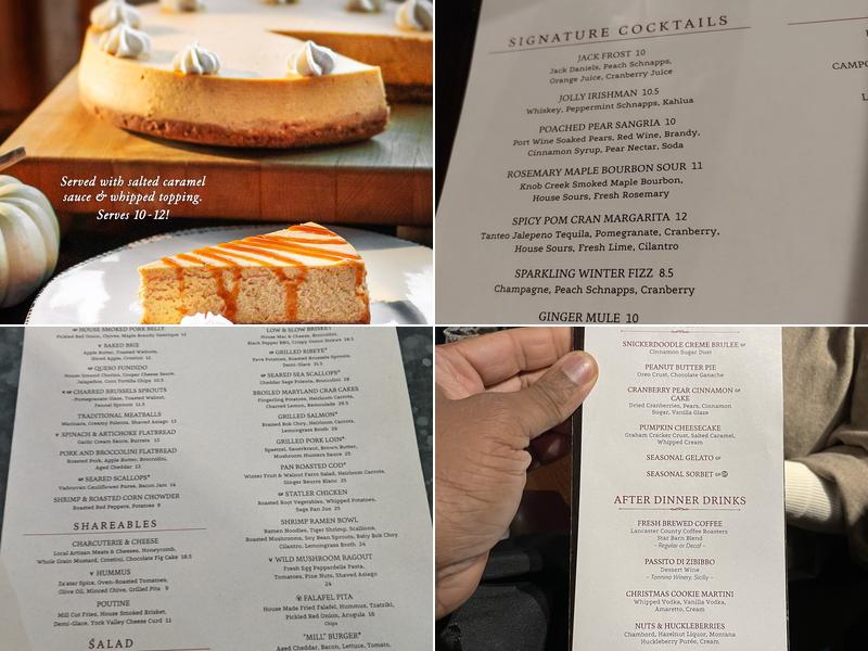 The Mill in Hershey Menu