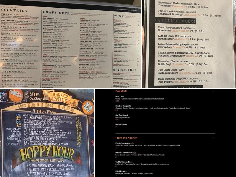 Eureka! Menu