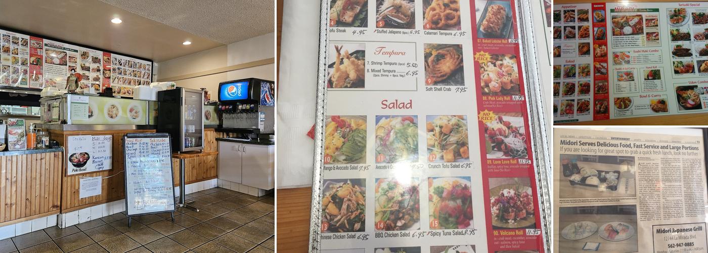 Midori 5 Menu
