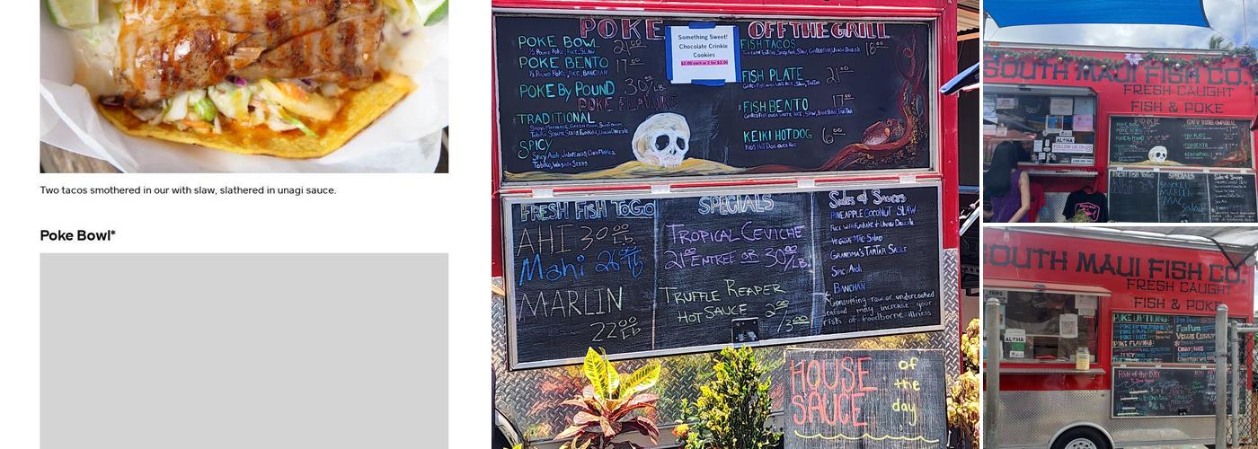 South Maui Fish Company Menu