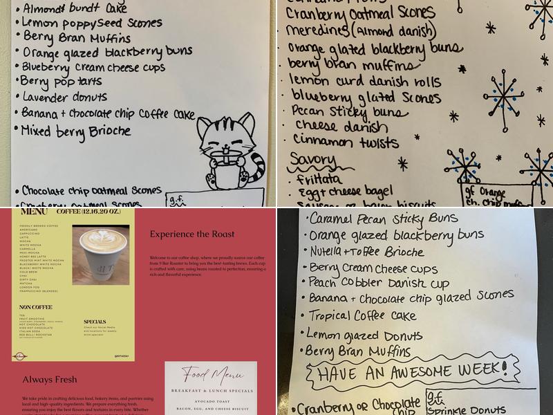 Di-Tazza Italian Gourmet Coffee and Pastries- Drive Thru Menu