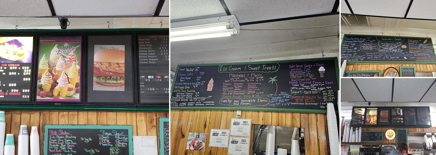 Dairy Cheer Prestonsburg Menu