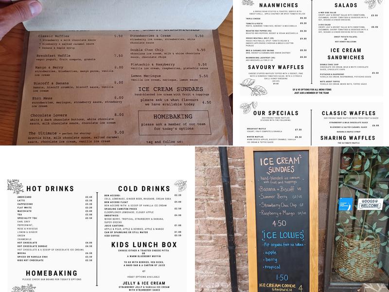 Out-there Artisan Menu