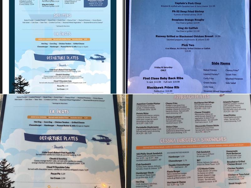 Cloud 9 Cafe Menu