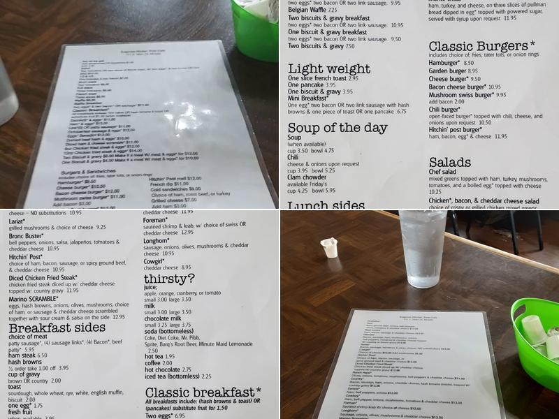 Gene’s Hitchin' Post Cafe Menu